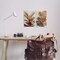 Stupell Industries Brown Tropical Palm Plants 2pc Wall Plaque Art Set Design by Jacob Q
